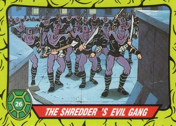 1990 Topps Ireland Ltd Teenage Mutant Hero Turtles #26 The Shredder's Evil Gang Front