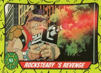 1990 Topps Ireland Ltd Teenage Mutant Hero Turtles #51 Rocksteady's Revenge Front