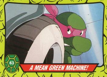1990 Topps Ireland Ltd Teenage Mutant Hero Turtles #63 A Mean Green Machine! Front