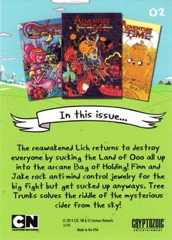 2014 Cryptozoic Adventure Time #2 Issue 1, Cover D Back