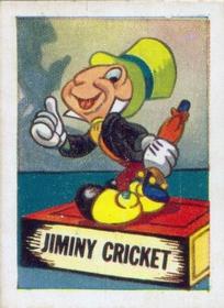 1955 Barratt Walt Disney Characters 1st Series #20 Jiminy Cricket Front