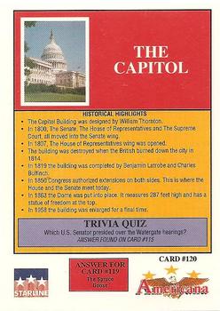 1992 Starline Americana #120 The Capitol Back