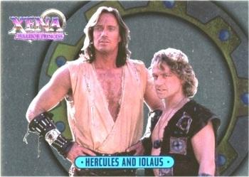 1998 Topps Xena: Warrior Princess - Foil #X5 Hercules and Iolaus Front
