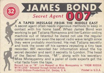 1965 Philadelphia James Bond #32 A Taped Message From The Middle East Back