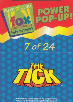 1995 Ultra Fox Kids Network - Power Pop-Ups #7of24 Human Bullet Back
