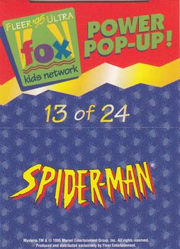 1995 Ultra Fox Kids Network - Power Pop-Ups #13of24 Mysterio Back
