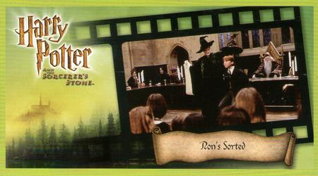 2001 Wizards Harry Potter and the Sorcerer's Stone #34 Ron's Sorted Front