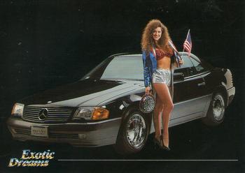 1992 All Sports Marketing Exotic Dreams #44 Anita with Mercedes-Benz 500 SL Front
