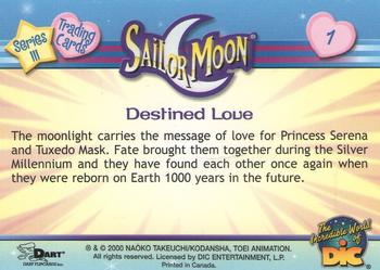 2000 Dart Sailor Moon Series 3 #1 Destined Love Back
