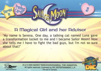 2000 Dart Sailor Moon Series 3 #3 A Magical Girl and her Advisor Back