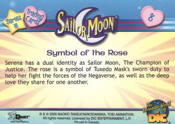 2000 Dart Sailor Moon Series 3 #8 Symbol of the Rose Back