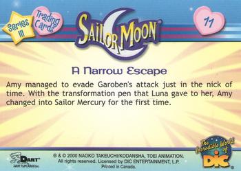 2000 Dart Sailor Moon Series 3 #11 A Narrow Escape Back