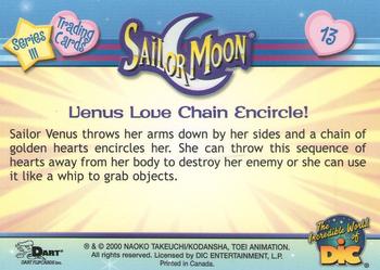 2000 Dart Sailor Moon Series 3 #13 Venus Love Chain Encircle! Back