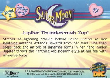 2000 Dart Sailor Moon Series 3 #17 Jupiter Thundercrash Zap! Back