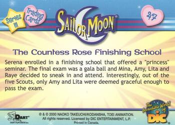 2000 Dart Sailor Moon Series 3 #47 The Countess Rose Finishing School Back