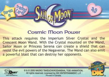 2000 Dart Sailor Moon Series 3 #49 Cosmic Moon Power Back