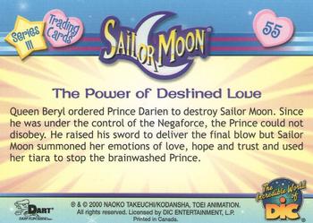 2000 Dart Sailor Moon Series 3 #55 The Power of Destined Love Back