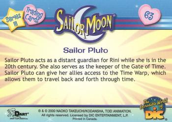 2000 Dart Sailor Moon Series 3 #63 Sailor Pluto Back