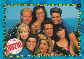 1991 Topps Beverly Hills 90210 - Stickers #7 Cast Front