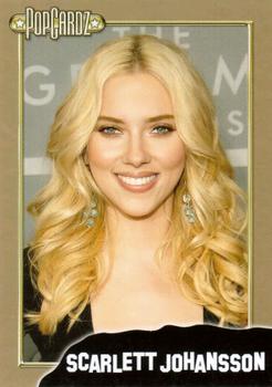 2008 PopCardz - Gold #4 Scarlett Johansson Front