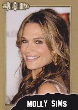 2008 PopCardz - Gold #14 Molly Sims Front