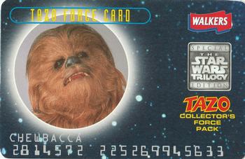 1996 Walkers Star Wars Trilogy Special Edition Tazo's - Tazo Force Cards #NNO Chewbacca Front