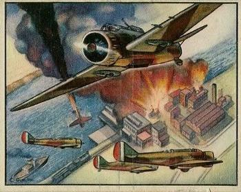 1939 Gum Inc. World In Arms (R173) #Airplanes 3 Italian Breda Fighters Front