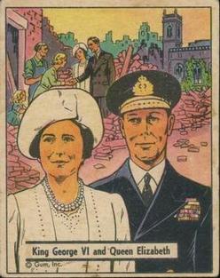 1942 War Gum (R164) #100 King George VI and Queen Elizabeth Front