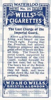 1990 Imperial 1915 Wills's Waterloo (reprint) #25 The last charge of the Imperial Guard Back