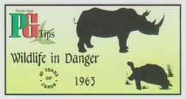 1994 Brooke Bond 40 Years of Cards (Black Back) #12 Wildlife in Danger Front