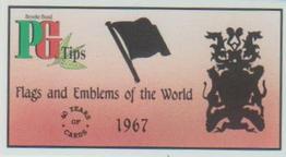 1994 Brooke Bond 40 Years of Cards (Black Back) #18 Flags and Emblems of the World Front