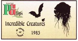 1994 Brooke Bond 40 Years of Cards (Black Back) #38 Incredible Creatures Front