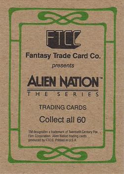 1990 FTCC Alien Nation The Series #1 Alien Nation The Series Back