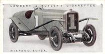 1922 Lambert & Butler Motor Cars #20 Hispano-Suiza Front