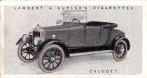 1922 Lambert & Butler Motor Cars #21 Calcott Front