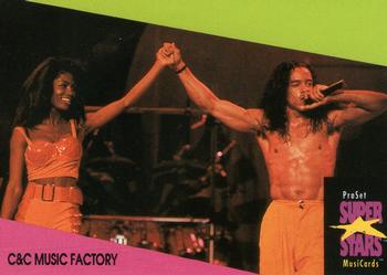 1991 Pro Set SuperStars MusiCards (UK Edition) #14 C&C Music Factory Front