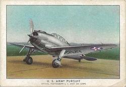 1940 Wings Modern American Airplanes No Letter Series (T87) #10 U.S. Army Pursuit Front