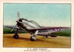 1940 Wings Modern American Airplanes Series A (T87a) #10 U.S. Army Pursuit Front