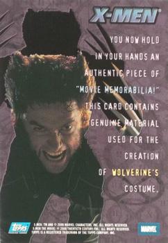 2000 Topps X-Men The Movie - Movie Memorabilia #NNO Wolverine's Costume Back