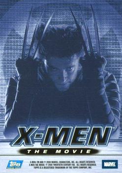 2000 Topps X-Men The Movie - Autographs #NNO Hugh Jackman Back