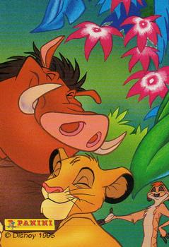 1995 Panini The Lion King #44 Timon & Pumbaa Back