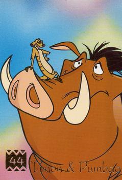 1995 Panini The Lion King #44 Timon & Pumbaa Front