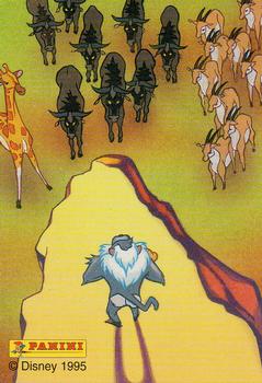 1995 Panini The Lion King #62 Rafiki Back