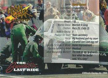 1994 Wheels High Gear Power Pack Team Set The Bandit's Last Ride #14 Renee Forrest Back