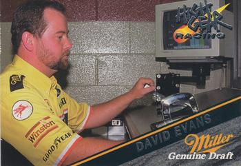1994 Wheels High Gear Power Pack Team Set Miller Genuine Draft #30 David Evans Front
