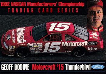 1992 Ford Motorsports NASCAR Manufacturers' Championship #NNO Geoff Bodine Front