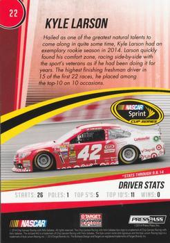 2015 Press Pass Cup Chase - Purple #22 Kyle Larson Back