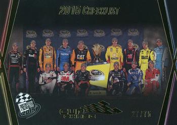 2015 Press Pass Cup Chase - Gold #100 2015 Checklist Front