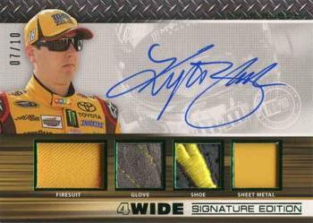 2015 Press Pass Cup Chase - 4-Wide Signature Edition Green #4W-KYB Kyle Busch Front