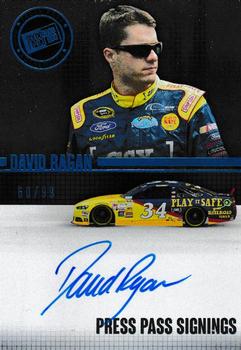 2015 Press Pass Cup Chase - Press Pass Signings Blue #PPS-DR David Ragan Front